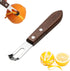 1PCS Citrus Zester and Orange Peeler Tools, Channel Knife, Walnut Wood and Stainless Steel Bar Peeler Tool, Channel Knife for Bartenders & Home Mixologists, Craft Cocktails (5.59 x 0.86&