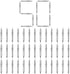 Double Headed Skirting Nails, 50PCS Invisible Seamless Baseboard Screws, Solid Wood Baseboard Double-Headed Nails, Double Sided Nails for Wood, Skirting Line Without Marks Nail for Solid Wood Trim