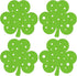 St Patricks Day Placemats Set of 4, Felt Green Shamrock Place Mats, Lucky Clover Table Mats for St Patrick&
