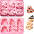 Pumpkin Silicone Mold Halloween Chocolate Candy Molds, Pumpkin Shaped Baking Mold for Halloween Thanksgiving Fall Gummy Jelly Ice Cube Cookies Cake Cupcakes Decorations Soap Candle Making