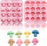 Mushroom Chocolate Mold,16-Cavity Mushroom Silicone Mold Mushroom Shaped Candy Fondant Mold for Chocolate, Candy, Fondant, Polymer Clay, Gummy,Cake Decoration