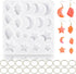 3Pcs Resin Jewelry Molds, Jewelry Molds for Epoxy Resin, Star Silicone Molds with 40Pcs Jump Rings, Jewelry Making Kit with Hole for DIY Crafts Pendant Earring Necklace (Star)