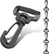 CooBigo 12PCS Plastic Swivel Snap Hook Clips for Purse,1 Inch Rotary Clasp Purse Strap Hardware for Bag Making Nylon Webbing Hook Backpack Strap Clip Lanyard Clasp Keychains Replacement