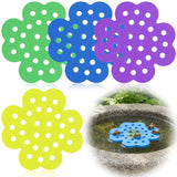 4 Pack Floating Bee Watering Station for Garden, 5.51 Inch Eva Foam Floating Bee Island, Butterfly and Bee Baths, Outdoor Honeybee Feeder for Feeding Thirsty Pollinators