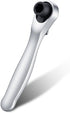 Mini 1/4 Ratchet Wrench, Reversible Stubby Ratchet, Oval Head Socket Wrench, Steel Quarter Inch Compact Socket Wrenches for Tight Spaces