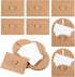 30 Pcs Mini Envelopes with Blank Cards, 4.02×2.76in Cute Envelopes with Heart Clasp, Paper Gift Card Holders, Tiny Envelope for Business Card, Weddings Favors, Greeting Cards