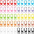 50 Pcs Colorful Keychain Clasp Metal Keychain Clips, Lanyard Swivel Snap Hooks, Heavy Duty Key Chain Hooks Small Lobster Claw Clasps for Jewelry Making, Backpack Charms, Zipper Pulls