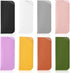 8 Pack Soft Glasses Case, 6.89 X 2.95 Inch Soft Leather Glasses Pouch, Portable Thin Eyeglasses Case for Women Men Travelling Reading