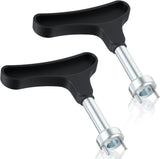 2 Pcs Golf Spike Removal Tool, Stainless Steel Golf Shoe Spikes Wrench, Multifunction Golf Wrench, Adjustment Cleat Key Remover for Spike Shoes (Universal, Black)