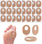 24Pcs Callus Pads，Soft Felt Callus Oval Shape Cushion Pads for Toes and Feet, Reduce Pain, Pressure and Friction from Shoes