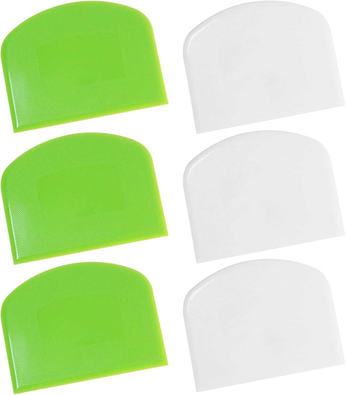 6 PCS Dough Scraper,Dough Cutter Bench Scraper for Bread Cake Dough Fondant Icing
