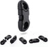 CooBigo 25 Pack Mini Breakaway Buckles, 6mm Side Release Plastic Buckle for Paracord Bracelet Clasp, Paracord Anklet, Braided Necklace, Cameras Strap Rings Accessories