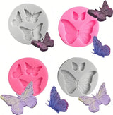 Reusable Butterfly Silicone Mold 5 Sizes - Baking Mold for Chocolate, Fondant, Resin Jewelry | Oven/Freezer Safe, Non-Stick Cake Decorations for Weddings, Gender Reveal & Keto Desserts