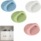 4-Pack Self-Adhesive Cabinet Pulls, No-Drill Handles for Cabinet, Window, Drawer, Glass Door, Easy Installation & Strong Grip (White, Pink, Blue, Green),2.56 Inch Adhesive Pull Knob