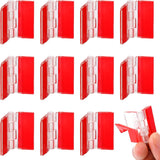 12 Pcs 35x25 mm Mini Transparent Acrylic Hinge Self-Adhesive Small Hinges Folding Hinge, Clear Plastic Hinges for Glass, Crafts, Aquarium Lid, Cabinet, Furniture, Display Stand