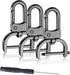 6 Pack 1 Inch Detachable Snap Hook Swivel Clasp, Metal Lobster Claw Clips Clasp with Screwdriver for Replacement Purse Keychain Hardware, Keyring Clip, Pets Collar Accessories (Black)