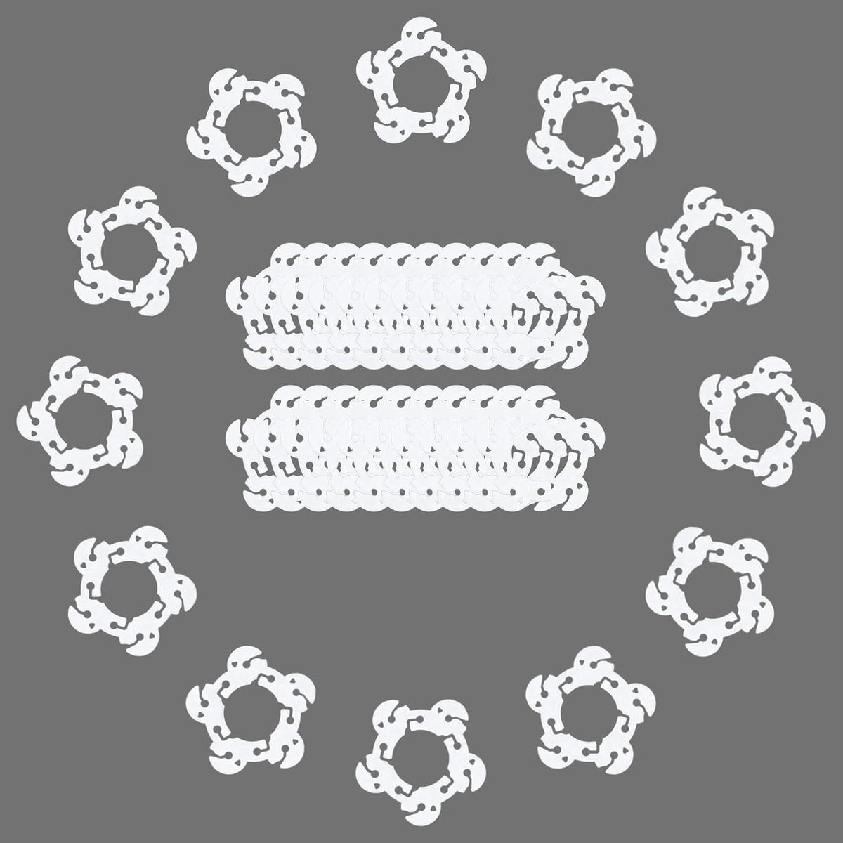 50 Pcs Reusable Balloon Arch Clips, Plastic Balloon Arch Connectors, Garland Holders for Decorating Connector, Balloons Stand Clips for Birthday Wedding (Diameter 2.2 Inch)