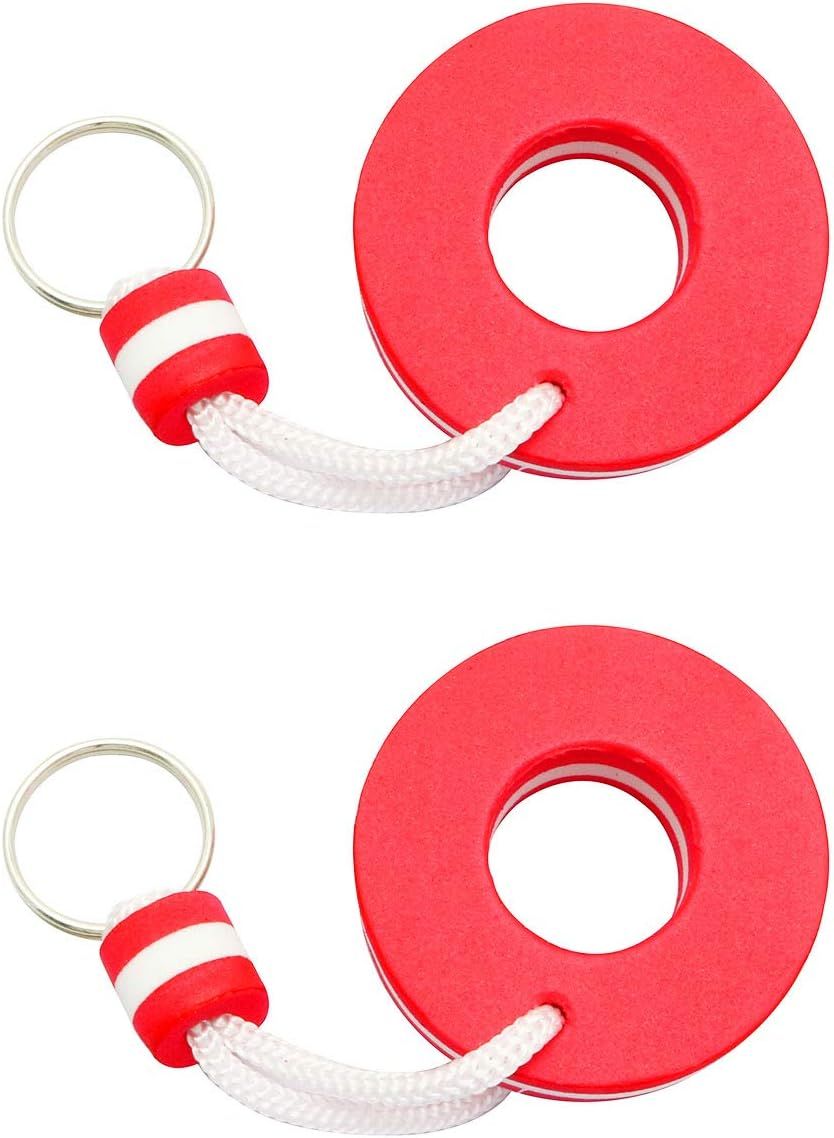 2PCS Floating Keyring, Water Buoyant Keychain, Safety Key Chain for Swimming Pool, Gym, Mall, Sauna