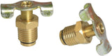 2PCS 1/4 Brass Air Hose Fitting Air Compressor Blowdown Valve NPT Male External Drain Cock Drain Switch With Handle