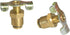 2PCS 1/4 Brass Air Hose Fitting Air Compressor Blowdown Valve NPT Male External Drain Cock Drain Switch With Handle
