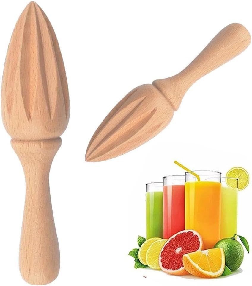 Wooden Citrus Reamer,Handheld Hand Citrus Lemon Juicer,Portable Fruit Squeezer,Kitchen Juicing Tool,Manual Orange Lemon Juice Reamer for Daily Home Bar Cafe Restaurant Use