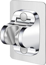 Shower Head Holder Shower Wand Holder Wall Mount Adhesive Adjustable Handheld Shower Holder No Drilling Shower Head Bracket, Silver