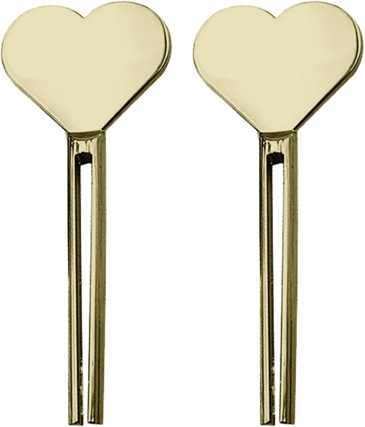 2pcs Metal Tube Squeezer Key,Stainless Steel Toothpaste Roller，Creams Tube Wringer,Efficient Toothpaste Saver,Toothpaste Roller Tube Key for Paint, Cosmetics and Hair Dye (Gold)