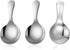304 Stainless Spoons for Canisters, 3 PCS Short Handle Spoons, Silver Mini Scoops, Thickened Small Round Spoon, Small Coffee Scoops Candy Scoops for Salt Sugar Condiments Tea Desserts Coffee