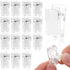 15Pcs Self Adhesive Clips, Tapestry Wall Hanging Clips Wall Clips for Hanger Poster Clips Shower Curtain Clips Double-Sided Adhesive Spring Clips for Blanket Poster Clothing Wall Flag (Clear)