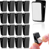 15 Pcs Self Adhesive Tapestry Clips - Double-Sided Adhesive Spring Clips for Blanket, Poster, Clothing, Wall Flag (Black)