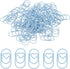 1x0.4 Inch Mini Paper Clip, 80 Pcs Metal Heart Paper Clip Wide Rust-Proof Strong Durable Small Cute Bulk for Office Supplies Document Organization Binder Bookmarks Planner, Blue