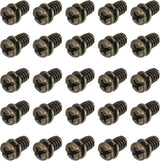 20Pcs Ceiling Fan Blade Screws, 1/4"-20 x 3/8 Carbon Steel Phillips Pan Motor Replacement Screw for Lighting Ceiling Fan, Copper
