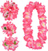 Yansanido 4 Pcs Pink Hawaiian Leis for Graduation Party, Dance Party, Photo Prop in Outdoors (Pink)