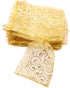 Wedding Favors Small Gift Bags, 100pcs 2.8x3.6 Inch (7x9cm) Gold Organza Bags for Party Favor Bags Small Business Candy Bags Mesh Bag (Gold, 2.8&