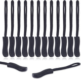 CooBigo 12Pack Zipper Pull Replacement, Golf Bag Parcord Zipper Pull Tab Replacement for Backpack, Jackets, Pants, Boots, Coats, Luggage - Balck(Universal Extender)