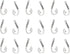 Pack of 50 Alloy Bulk Fish Hook Charms Pendents 13mmx31mm Jewelry Findings for Making Bracelet and Necklace (Silver 50pcs)