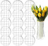 Mason Jar Flower Insert Lid for Regular Mouth,15 Pcs Flower Grid Frog for Arrangement Vase Metal Mason Jar Flower Organizer Lid with Square Grids for Regular Mouth Mason Canning Jars