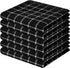 Homaxy 100% Cotton Dish Cloths, 6 Pack-12 X 12 Inches, Check Design Waffle Weave Dish Rags for Washing Dishes, Ultra Absorbent and Fast Drying Dishcloths, Black&White