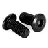 1/4-20 x 1/2" Flat Round Socket Screws Connector Bolts for Furniture, Stainless Steel 304 Black Finish, Full Thread, 25 PCS