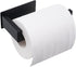 Toilet Paper Holder, Adhesive Toilet Paper Roll Holder, SUS304 Stainless Steel Rustproof Wall for Bathroom, Kitchen and Washroom, Black