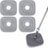 Square Microfiber Mop Pads Compatible with True & Tidy True Spin Mop - Mop Replacement Pads for Square Spin Mop and Bucket - Washable Pads fit for All 9 Inch Square Spin Mop (4 Pack)