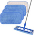 Microfiber Cleaning Cloth Compatible with MR SIGA Professional Microfiber Mop - Professional Reusable Flat Mop Refills - Mop Pads Replacement for Hardwood Cleaning (4 Pack)