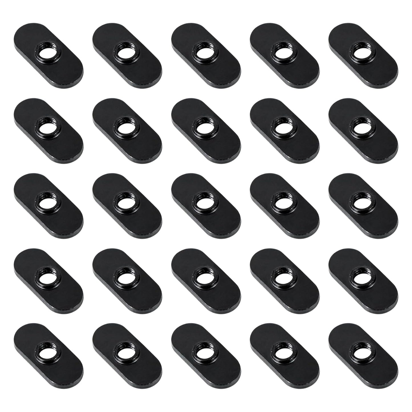 Xadnitu 1/4"-20 Threaded Centered Slide in Economy T Nuts, T Nut Accessory Hardwares for 10 Series Aluminum Extrusion Profiles Rail