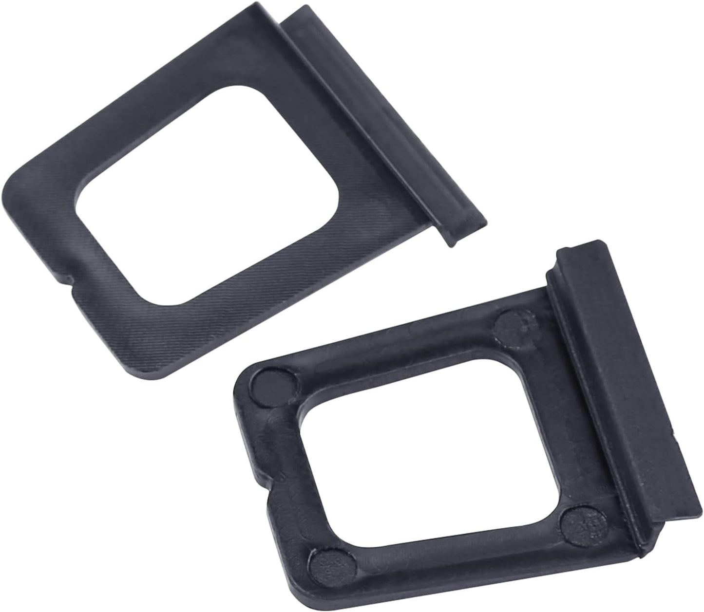 Xadnitu 30 Pieces Plastic Window Screen Pull Tabs, Screens Lift Hollow Tabs Installed in Flat Spline Channel for Screen Frame Replacement, Black