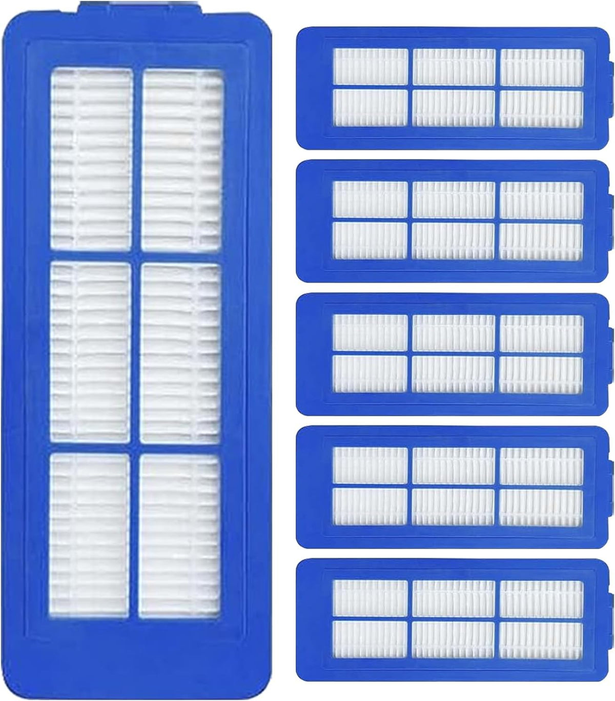 6 Pcs Replacement HEPA Filters for Eufy 11S Max 15C Max, 30C Max,39C Max,G30 Edge, G30 Hybrid Vacuum Cleaner Spare Filters Sets, Blue