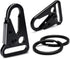 CooBigo 12 Sets Tactical Snap Hook 1-inch Car Keys Chain Clip Heavy Duty Keychain Attachments for Paracord Bracelets Necklaces Molle Bags Accessories