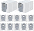 12 Pack Dust Bags for Roborock Q Revo/Qrevo S/Slim/Qrevo Pro/Qrevo MaxV/Qrevo Master/Qrevo Plus/Qrevo Curv, S8 Max/S8 MaxV Ultra, Saros 10R/10 Vacuum Disposable Dust Bags Replacement-3L