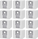 12 Pack Dust Bags for Roborock S8 Pro Ultra, S8+, Q7 Max+, Q8 Max+, Q5 Max+, Q5+, Q5 Pro+, Q7, Q7+, Q7 Max+, S7 MaxV Ultra,S7 Max Ultra Vacuum Cleaner Replacement Disposable Dust Bags- 4L