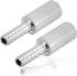Stainless Steel Aeration Stone, 0.5 Micron Diffion Stone with 1/4" Hose Barb, Stainless Steel Aeration Oxygenation Stone Carbonating Stone for Home Brewing Beer (Pack of 2)