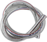 1"ID x 1-1/4"OD Steel Wire Suction Vinyl PVC Flexible Tubing, High Pressure Heavy Duty UV Chemical Resistant Clear Thick Suction Tube Hose, 3.3 FT